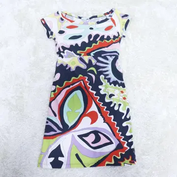 EMILIO PUCCI 패턴 티셔츠 원피스 34