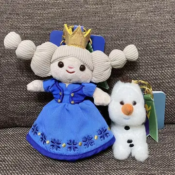 엘사 올라프 봉제 인형 키링 안나와 눈의 여왕 Darenui