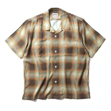 HOUSTON 휴스턴 옴브레 체크 셔츠 2XL 새상품급
