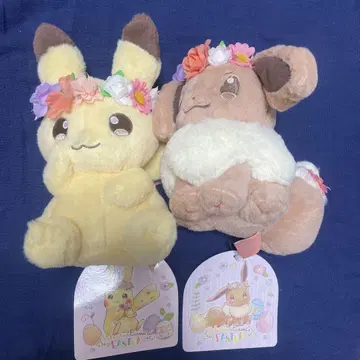 포켓몬스터 피카츄 이브이 부활절 2018 봉제 인형