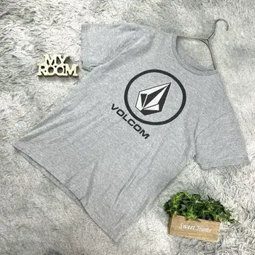 VOLCOM 스테디셀러 로고 티셔츠 그레이 US-L 남성용 구제 의류
