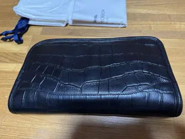 펠레 모르비다 클러치 백 [천연 가죽, 악어 엠보싱]