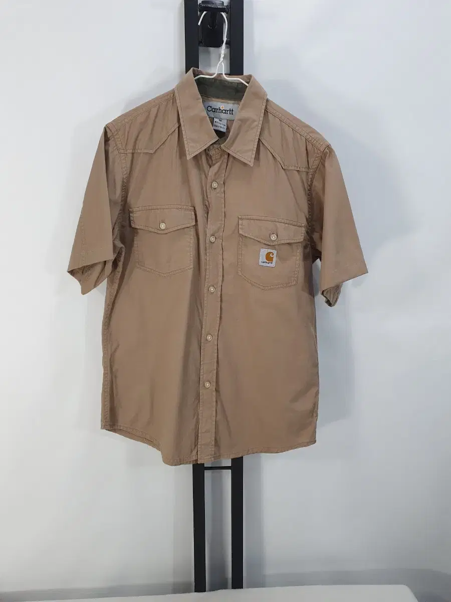 Carhartt Shirt Short Sleeve Two Pocket Dress Shirt m