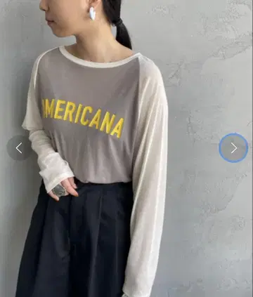 Americana 래글런 슬리브 베이스볼 티셔츠