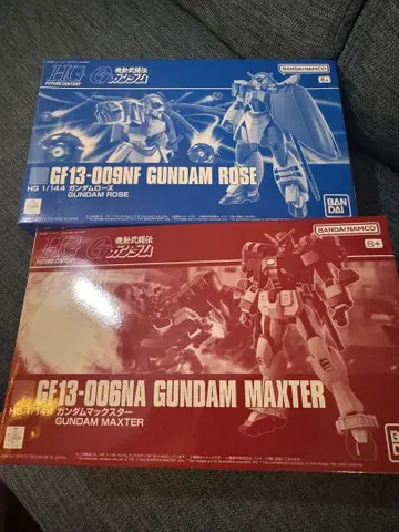 HG 1/144 건담 맥스 터 & 로즈 2개 세트
