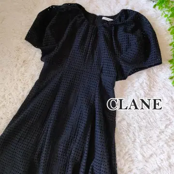 CLANE 메쉬 블랙 맥시 원피스 롱 원피스 클라네