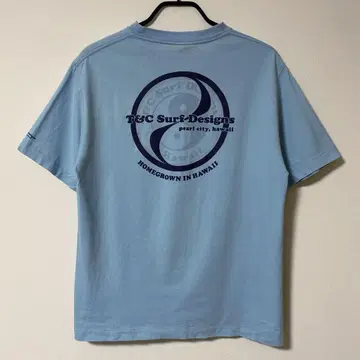 90's T&C SURF DESIGNS 양면 프린트 티셔츠 음양 M