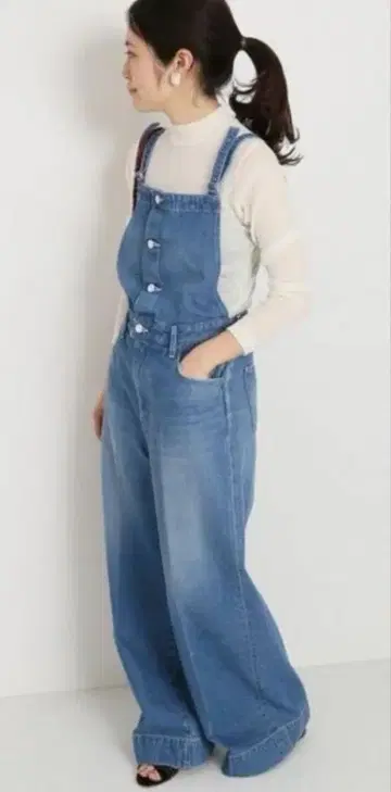 워드 블루 woadblue 오버롤 살로펫 데님 일본제
