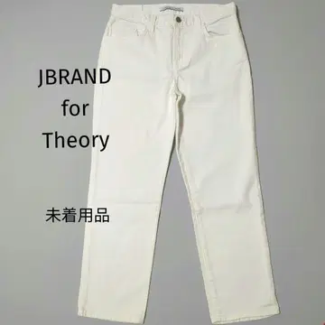 제이 브랜드 포 띠어리 화이트 크롭 데님 팬츠 새상품 USA제
