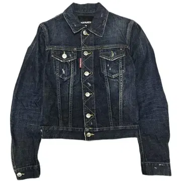 DSQUARED2 디스퀘어드 데미지 데님 자켓 38 이탈리아