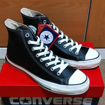 컨버스 가죽 올스타 하이 블랙 척 테일러 27cm
