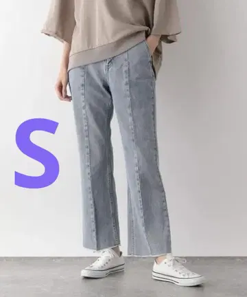 GOOD 데님 플레어 팬츠 글로벌 워크 라이트 블루