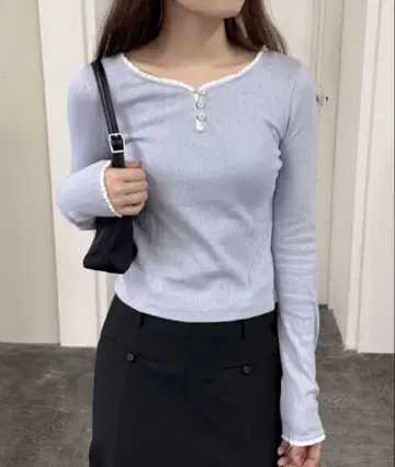 GIUNON 아일렛 프릴 리브 탑