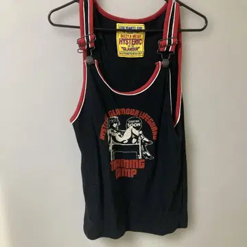 HYSTERIC GLAMOUR 탱크탑 블랙/레드 2024년