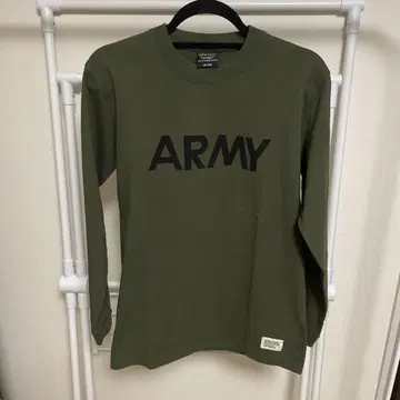 알파인더스트리 ARMY 염색 프린트 긴팔 티셔츠 롱T