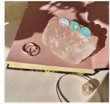 odul 오주르 레인보우 문스톤 반지