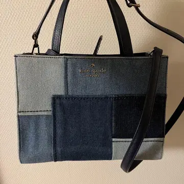 kate spade 데님 패치워크 숄더백