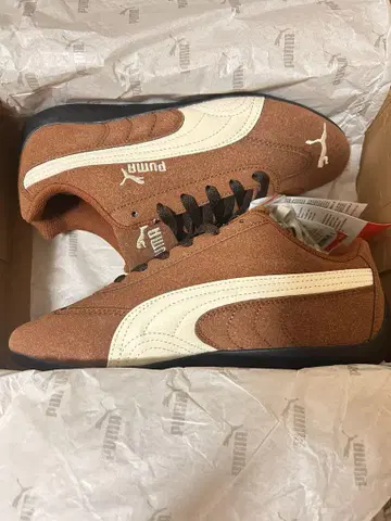 PUMA 푸마 스피도 캣 OG 커피와 화이트 스니커즈 & 남녀 공용