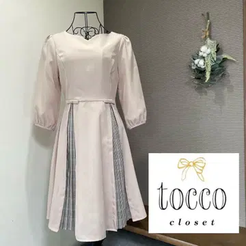 tocco closet 토코 클로젯 원피스 체크 플리츠