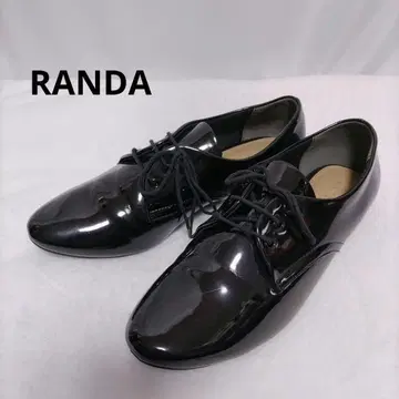 RANDA 블랙 로퍼 레이스업