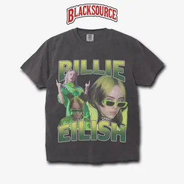 BILLIE EILISH BOOTLEG RAP TEE 아티스트 티셔츠