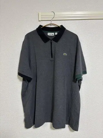 라코스테 그레이 집업 피케 셔츠