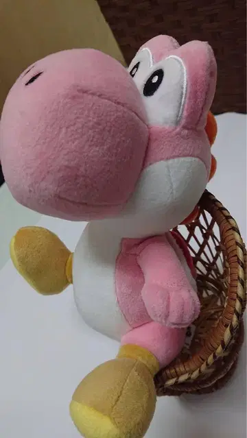 산에이 무역 마리오 봉제 인형 핑크 요시