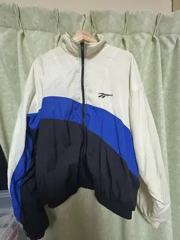 나일론 자켓 Reebok (화이트, 블루) 구제 의류