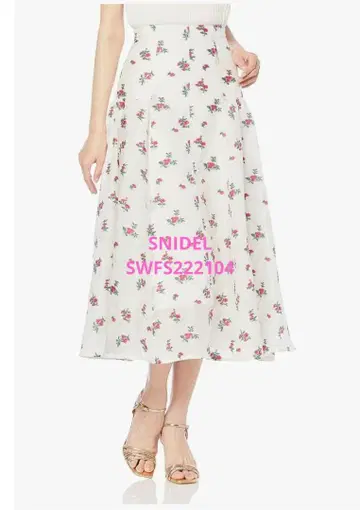 SNIDEL/스나이델 자카드 볼륨 스커트