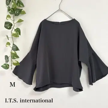 이츠 인터내셔널 블라우스 소매 볼륨 M 차콜 1676
