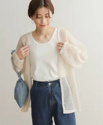 새상품 URBAN RESEARCH DOORS 2WAY 메쉬 가디건
