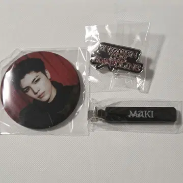 &TEAM MAKI 캔뱃지 핀즈 헤어 클립 세트