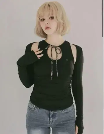앤드 마리 Hannah check tops ANDMARY