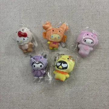 산리오 치비토모 시크릿 키링 미즈노이키모노 5종류