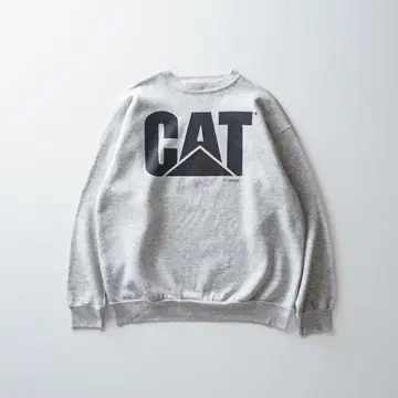 90년대 USA제 "CAT" 크루넥 스웨트 사이즈 XL
