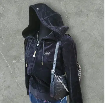 00s archive zip hoodie 벨로아 후드티 헤이세이 갸루
