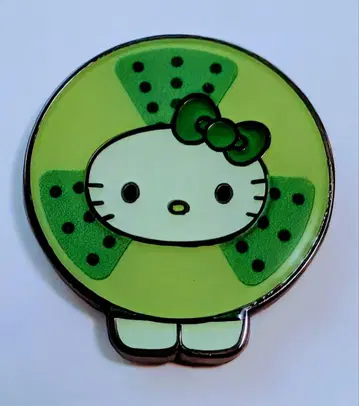 오사카 간사이 엑스포 일본관 헬로키티 Algae 조류 핀 배지