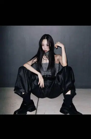 melt the lady parachute pants 가죽 팬츠 b