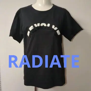 RADIATE 블랙 반팔 티셔츠 REvolve 자수 라디에이트 상의