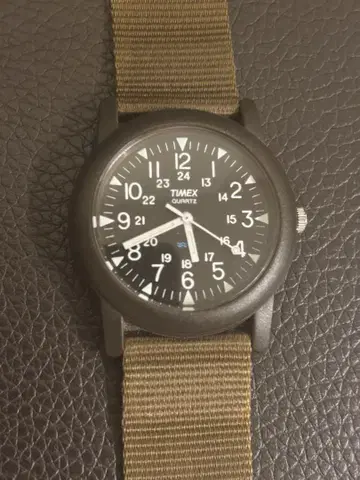 Timex 아날로그 손목시계 블랙/카키