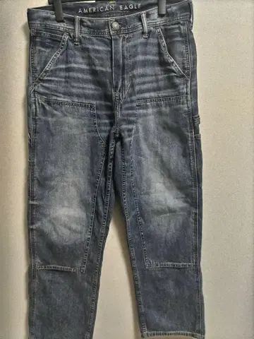 AMERICAN EAGLE 더블니 페인터 데님