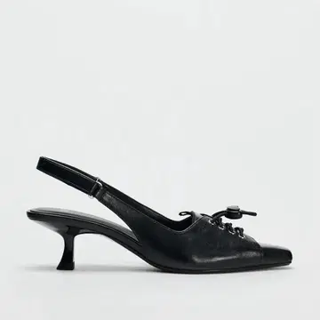ZARA 하트 디테일 하이힐 블랙 39