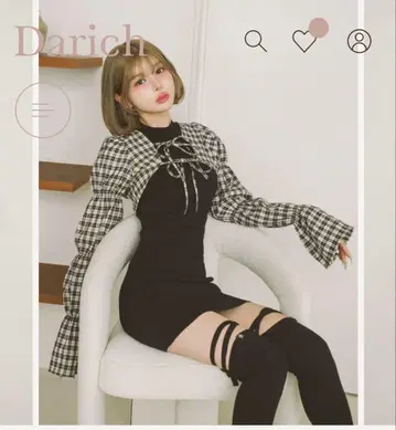 Darich 셔링 볼레로 미니 원피스