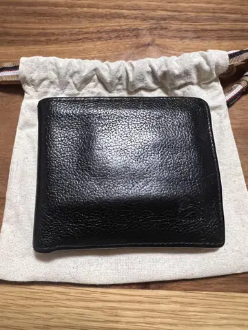 가죽 접이식 지갑 블랙 일비종떼