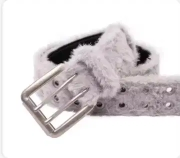 퍼 벨트 fancy fur long belt 블랙 AFB