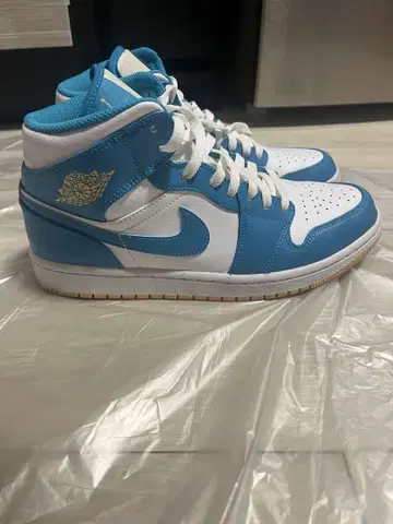 Air Jordan 하이컷 스니커즈 블루/화이트