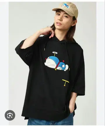 그라니프 도라에몽 반팔 후드티 레어 상품