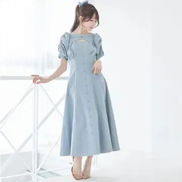 로제뮤즈 데님 원피스