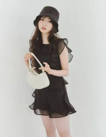 SNIDEL 오간자 시스루 셋업 상의만