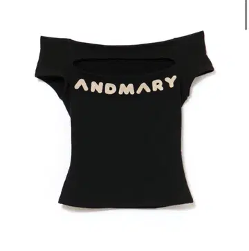 andmary Mary logo tops black 블랙